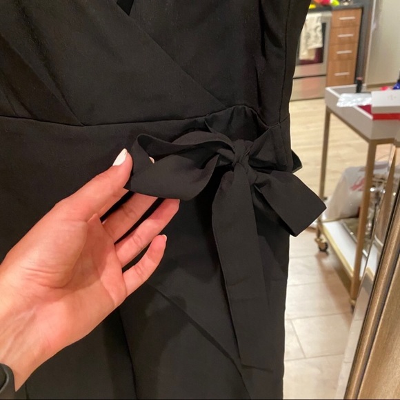 Jumpsuit 🖤 Leg Slits Tango Wrap Cocktail Dance pARTy - Picture 4 of 14